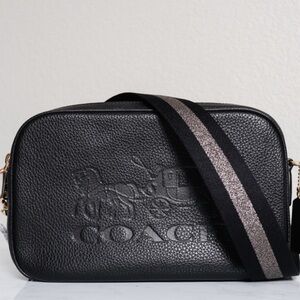 EUC Coach Leather Jes Crossbody Camera Bag Black